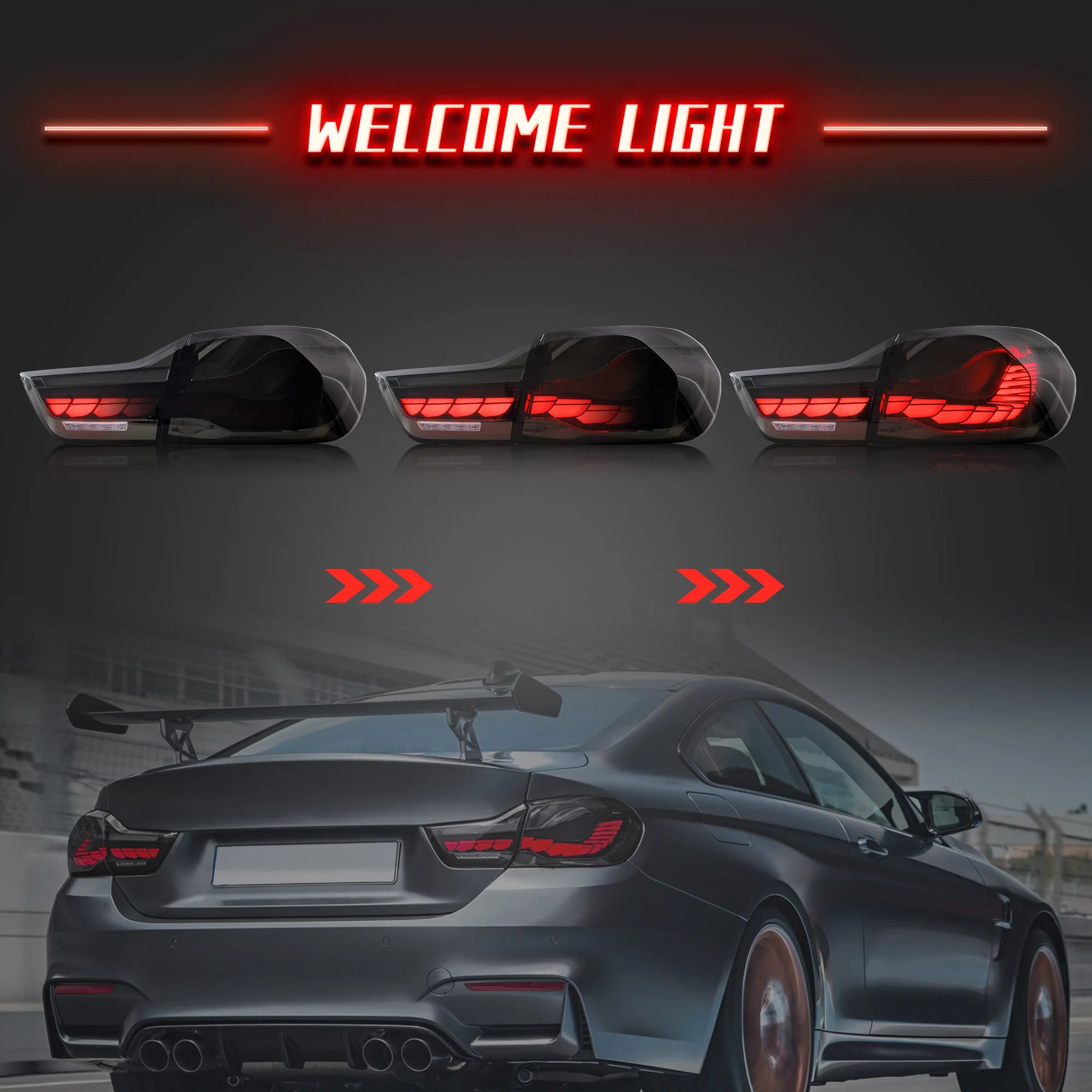 GTS STYLE OLED TAIL LIGHTS FOR F32 / F82 BMW 4 SERIES/M4-VLAND GTS STYLE OLED TAIL LIGHTS FOR F32 / F82 BMW 4 SERIES/M4-VLAND